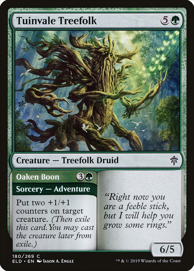 Tuinvale Treefolk // Oaken Boon [Throne of Eldraine] | Card Merchant Takapuna