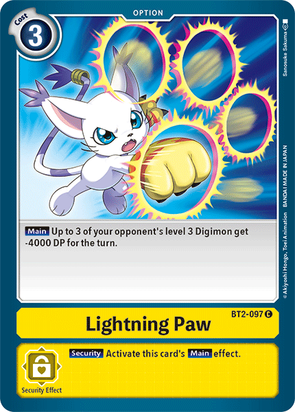 Lightning Paw [BT2-097] [Release Special Booster Ver.1.5] | Card Merchant Takapuna