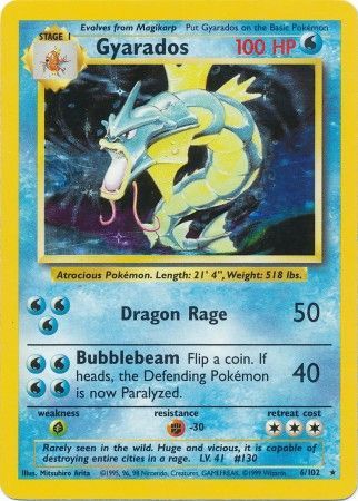 Gyarados (6/102) [Base Set Unlimited] | Card Merchant Takapuna