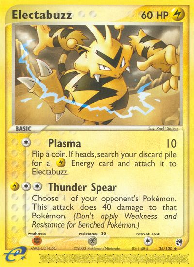 Electabuzz (35/100) [EX: Sandstorm] | Card Merchant Takapuna