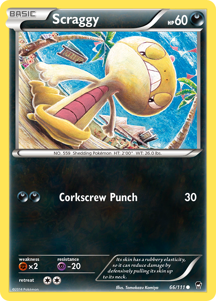 Scraggy (66/111) [XY: Furious Fists] | Card Merchant Takapuna