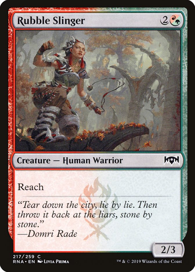 Rubble Slinger [Ravnica Allegiance] | Card Merchant Takapuna