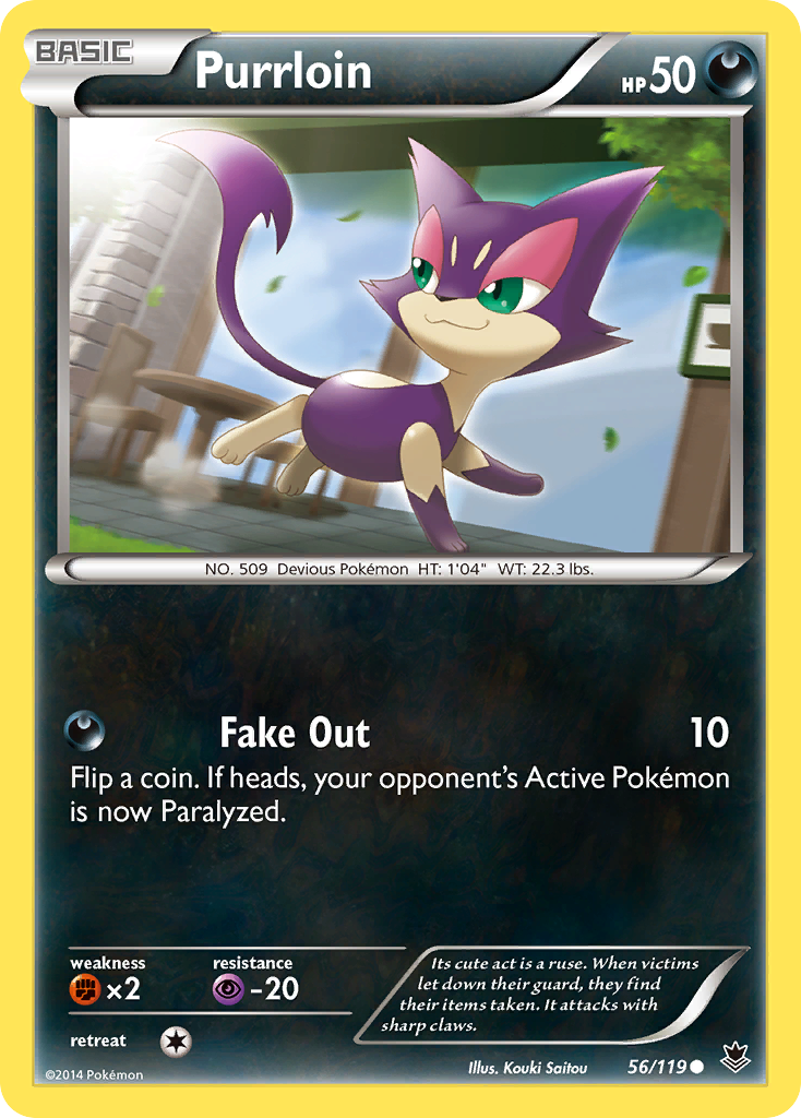 Purrloin (56/119) [XY: Phantom Forces] | Card Merchant Takapuna