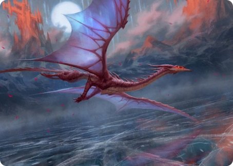 Manaform Hellkite Art Card [Innistrad: Crimson Vow Art Series] | Card Merchant Takapuna