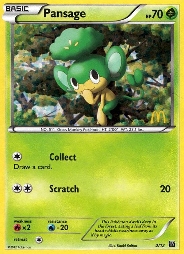 Pansage (2/12) [McDonald's Promos: 2012 Collection] | Card Merchant Takapuna