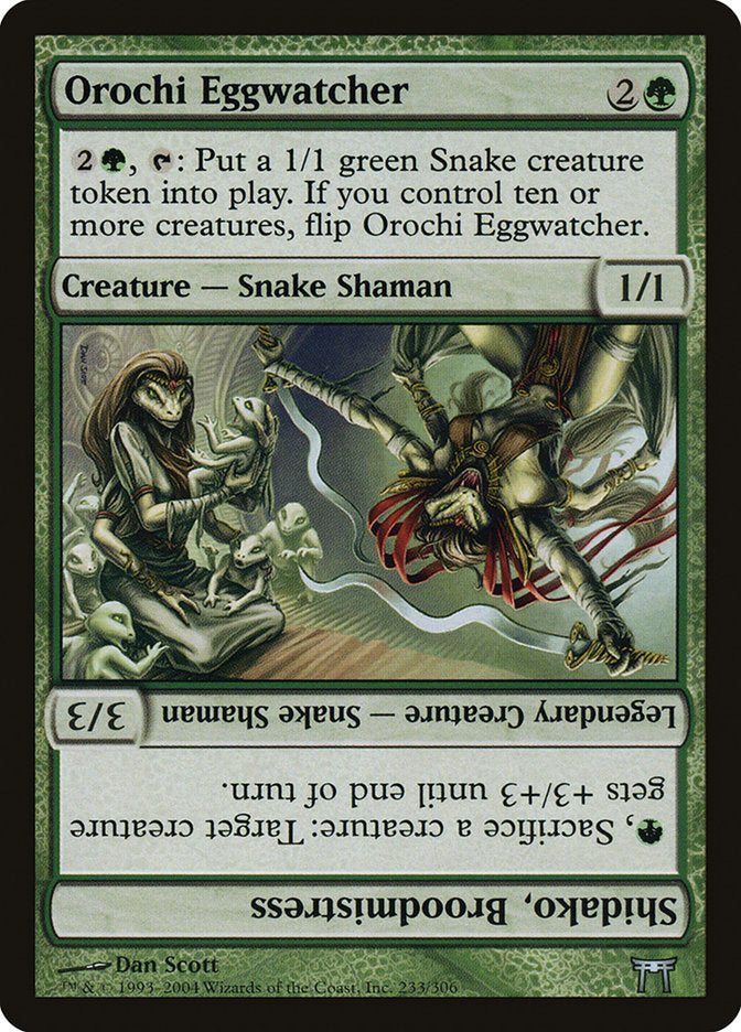 Orochi Eggwatcher // Shidako, Broodmistress [Champions of Kamigawa] | Card Merchant Takapuna