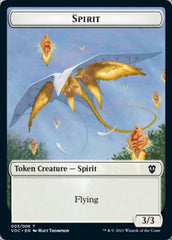 Spirit (003) // Thopter Double-Sided Token [Innistrad: Crimson Vow Commander Tokens] | Card Merchant Takapuna