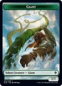 Giant // Food (17) Double-Sided Token [Throne of Eldraine Tokens] | Card Merchant Takapuna