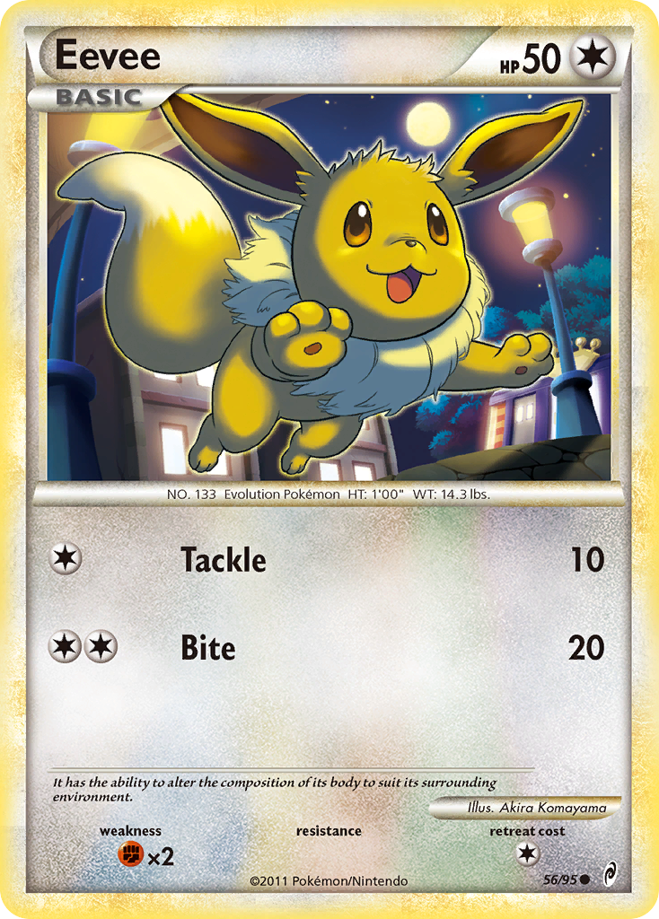 Eevee (56/95) [HeartGold & SoulSilver: Call of Legends] | Card Merchant Takapuna