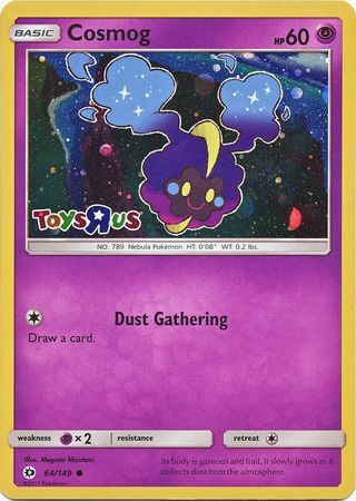 Cosmog (64/149) (Toys R Us Promo) [Sun & Moon: Base Set] | Card Merchant Takapuna