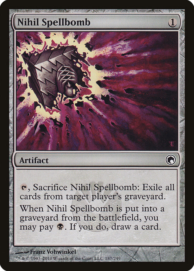 Nihil Spellbomb [Scars of Mirrodin] | Card Merchant Takapuna