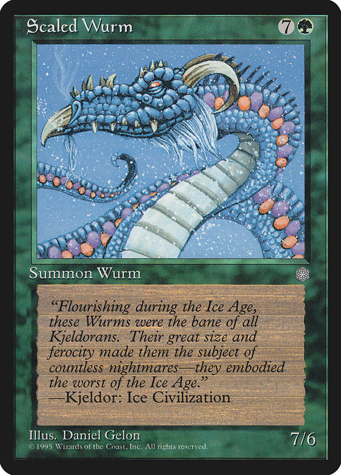 Scaled Wurm [Ice Age] | Card Merchant Takapuna