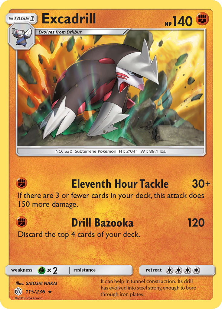 Excadrill (115/236) [Sun & Moon: Cosmic Eclipse] | Card Merchant Takapuna