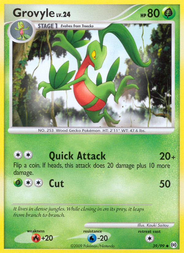 Grovyle (39/99) [Platinum: Arceus] | Card Merchant Takapuna