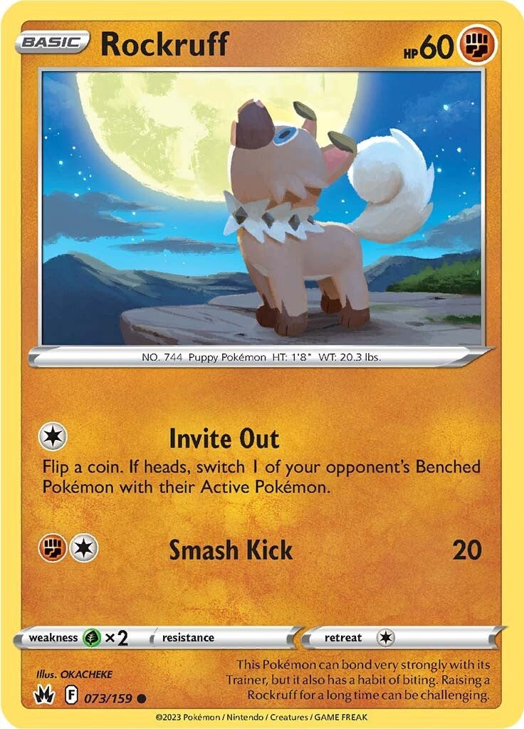 Rockruff (073/159) [Sword & Shield: Crown Zenith] | Card Merchant Takapuna