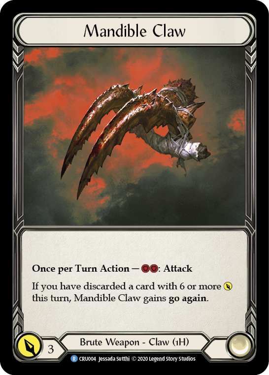 Mandible Claw [CRU004] (Crucible of War)  1st Edition Normal | Card Merchant Takapuna