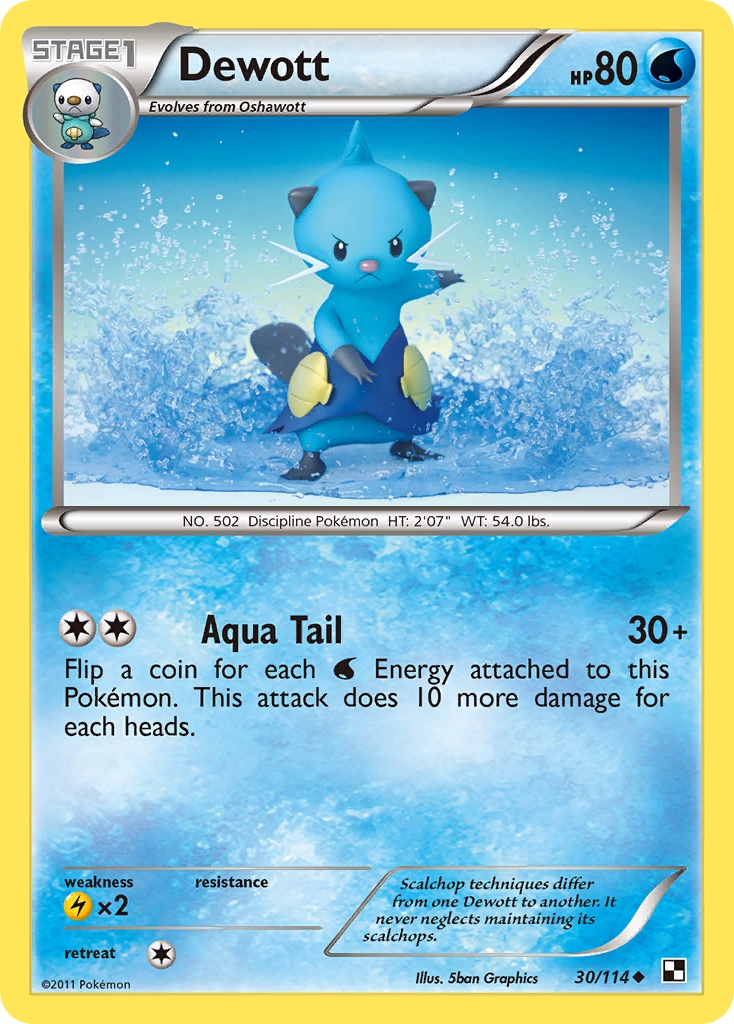 Dewott (30/114) [Black & White: Base Set] | Card Merchant Takapuna