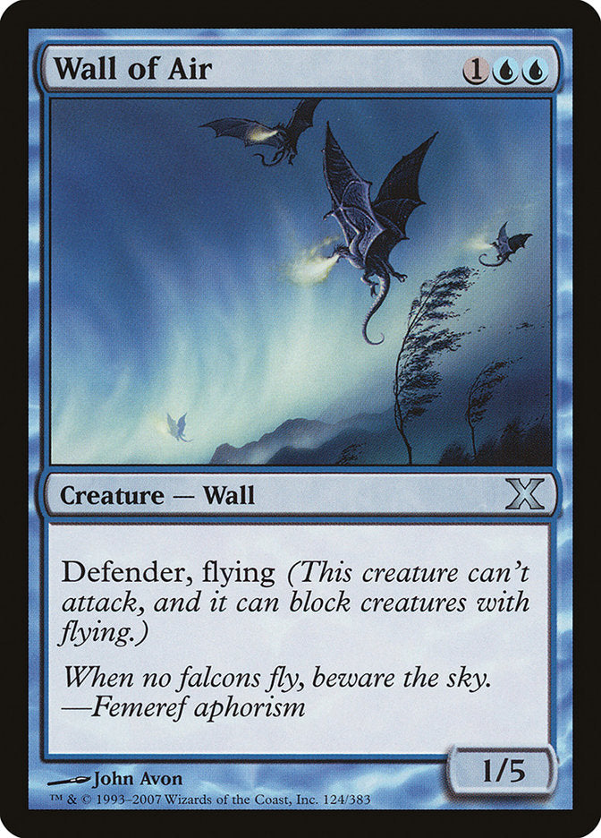 Wall of Air [Tenth Edition] | Card Merchant Takapuna