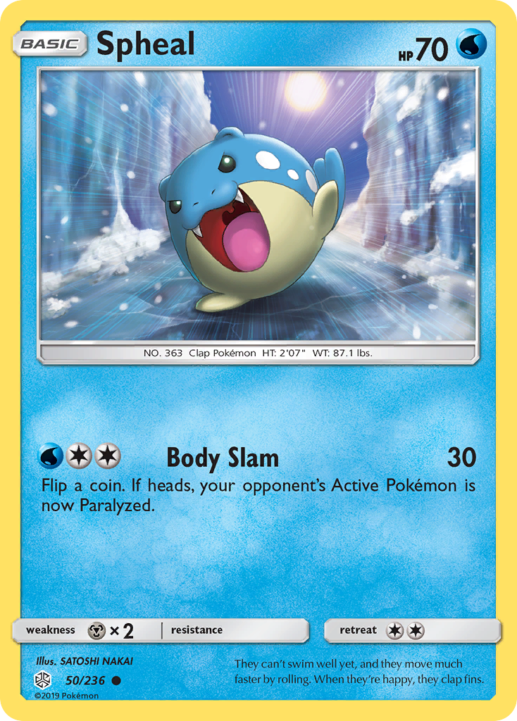 Spheal (50/236) [Sun & Moon: Cosmic Eclipse] | Card Merchant Takapuna