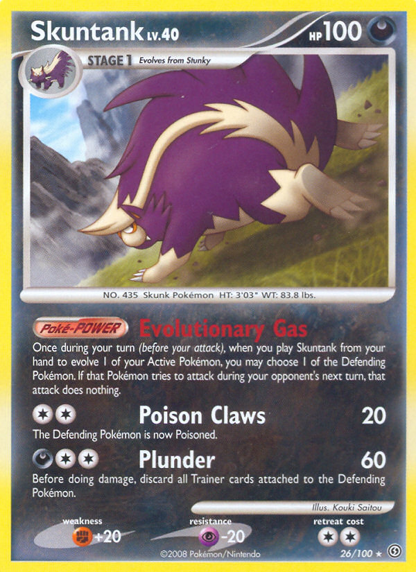 Skuntank (26/100) [Diamond & Pearl: Stormfront] | Card Merchant Takapuna