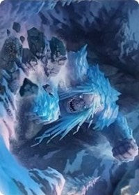 Icehide Troll Art Card [Kaldheim Art Series] | Card Merchant Takapuna