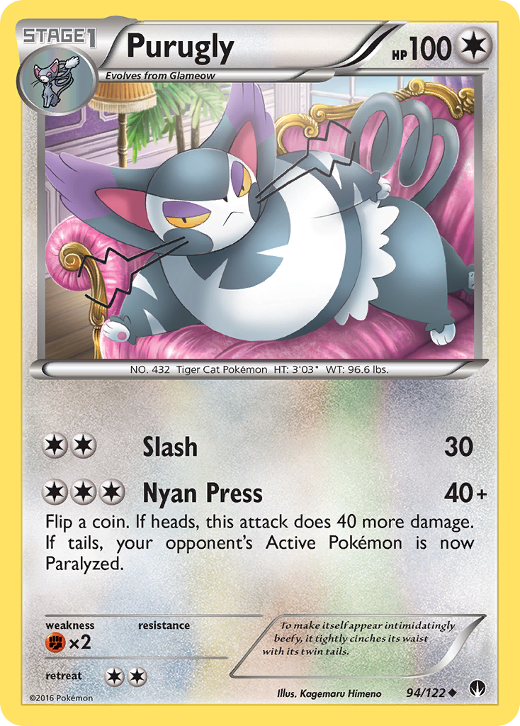 Purugly (94/122) [XY: BREAKpoint] | Card Merchant Takapuna