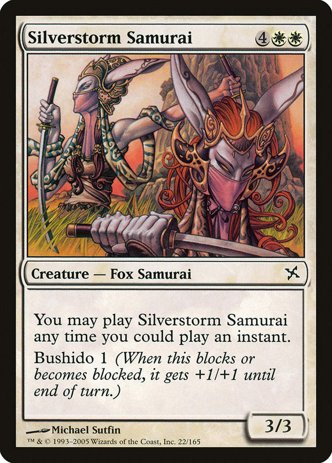 Silverstorm Samurai [Betrayers of Kamigawa] | Card Merchant Takapuna