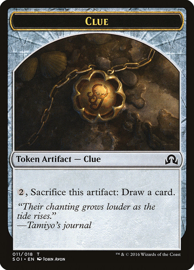 Clue Token (011/018) [Shadows over Innistrad Tokens] | Card Merchant Takapuna