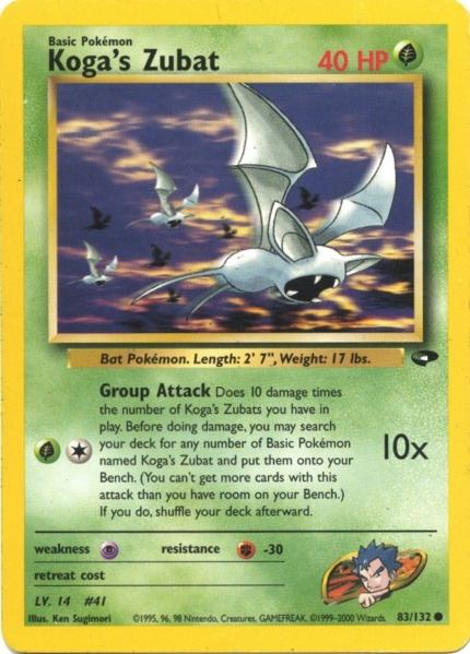 Koga's Zubat (83/132) [Gym Challenge Unlimited] | Card Merchant Takapuna