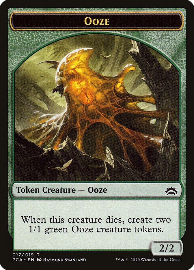 Ooze (016) // Ooze (017) Double-Sided Token [Planechase Anthology Tokens] | Card Merchant Takapuna