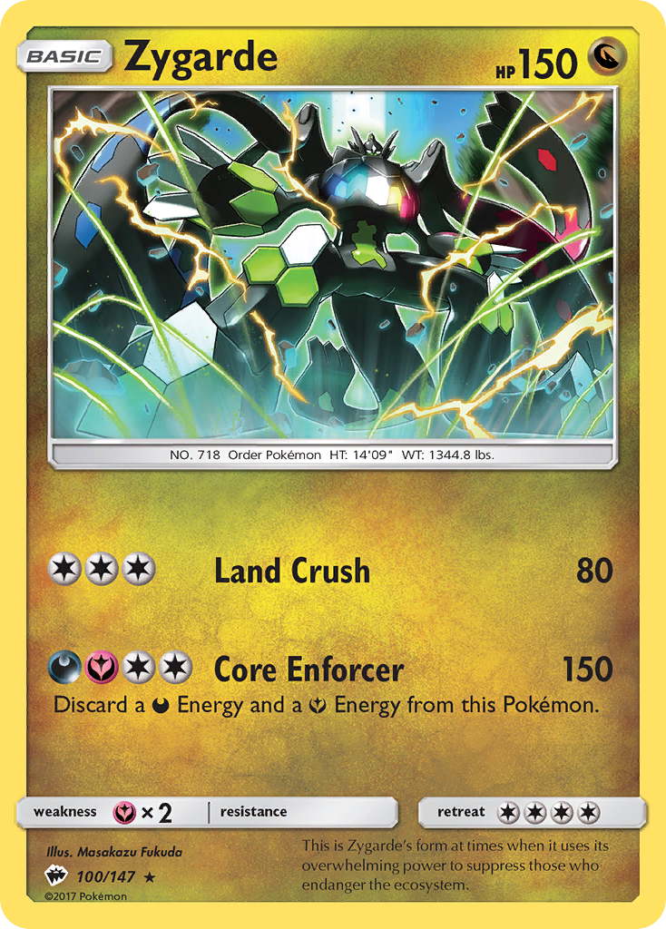 Zygarde (100/147) [Sun & Moon: Burning Shadows] | Card Merchant Takapuna