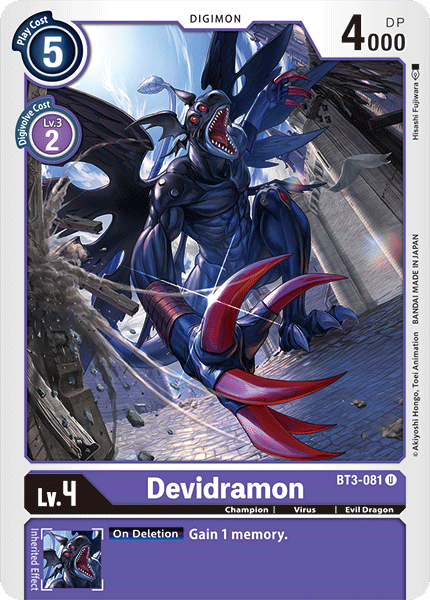 Devidramon [BT3-081] [Release Special Booster Ver.1.0] | Card Merchant Takapuna