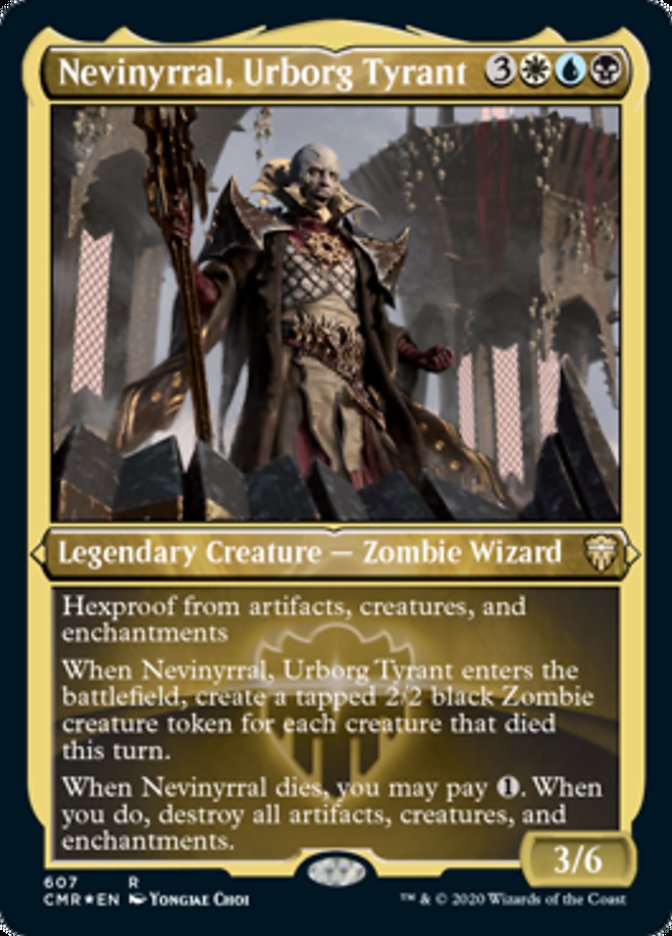 Nevinyrral, Urborg Tyrant (Etched) [Commander Legends] | Card Merchant Takapuna