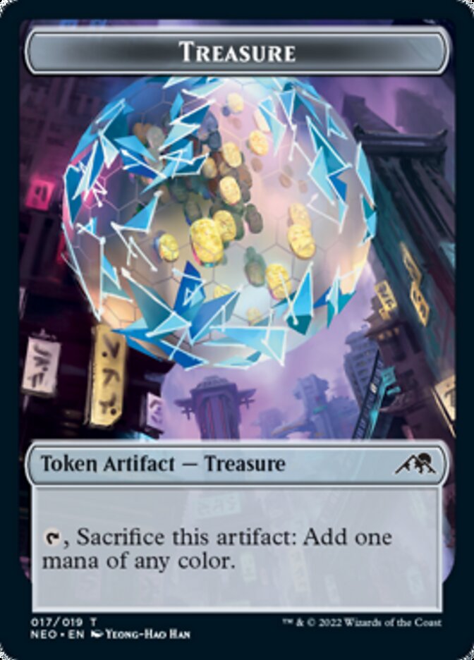 Treasure Token [Kamigawa: Neon Dynasty Tokens] | Card Merchant Takapuna