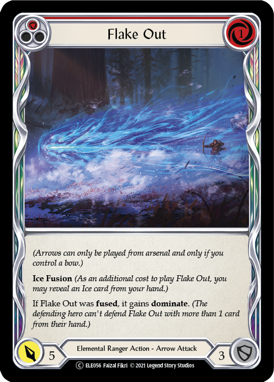 Flake Out (Red) [U-ELE056] (Tales of Aria Unlimited)  Unlimited Rainbow Foil | Card Merchant Takapuna