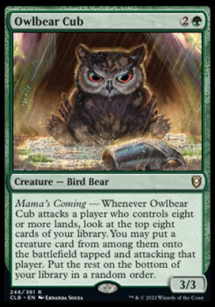 Owlbear Cub [Commander Legends: Battle for Baldur's Gate] | Card Merchant Takapuna