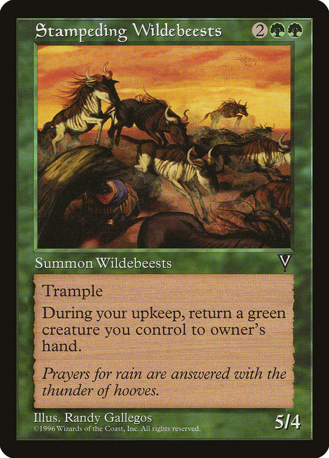 Stampeding Wildebeests [Visions] | Card Merchant Takapuna