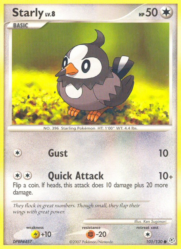 Starly (101/130) [Diamond & Pearl: Base Set] | Card Merchant Takapuna