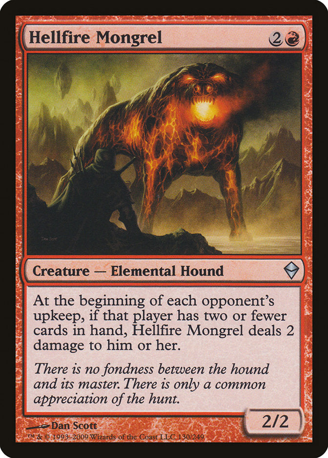 Hellfire Mongrel [Zendikar] | Card Merchant Takapuna