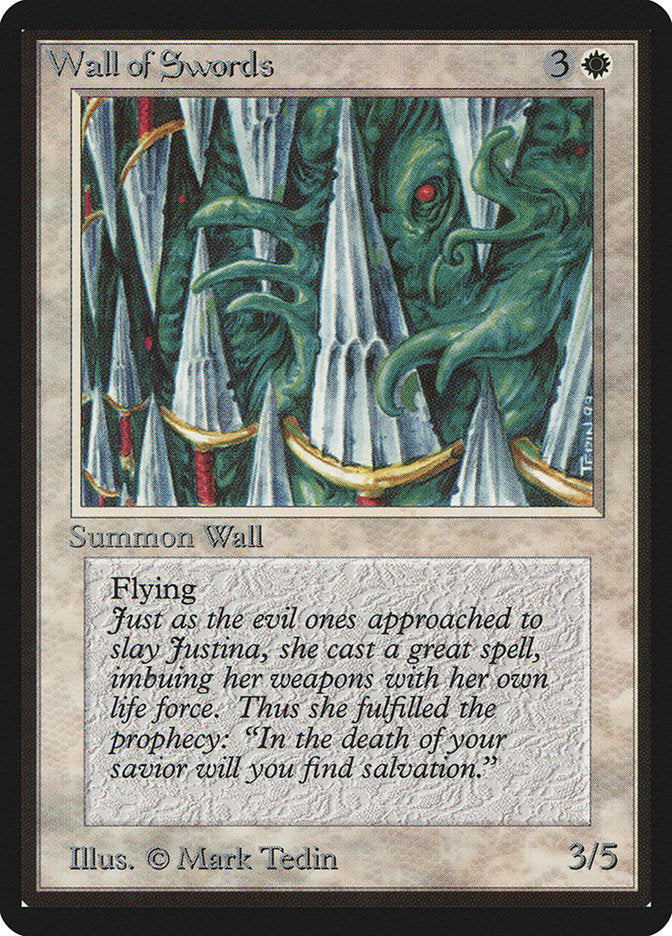 Wall of Swords [Beta Edition] | Card Merchant Takapuna