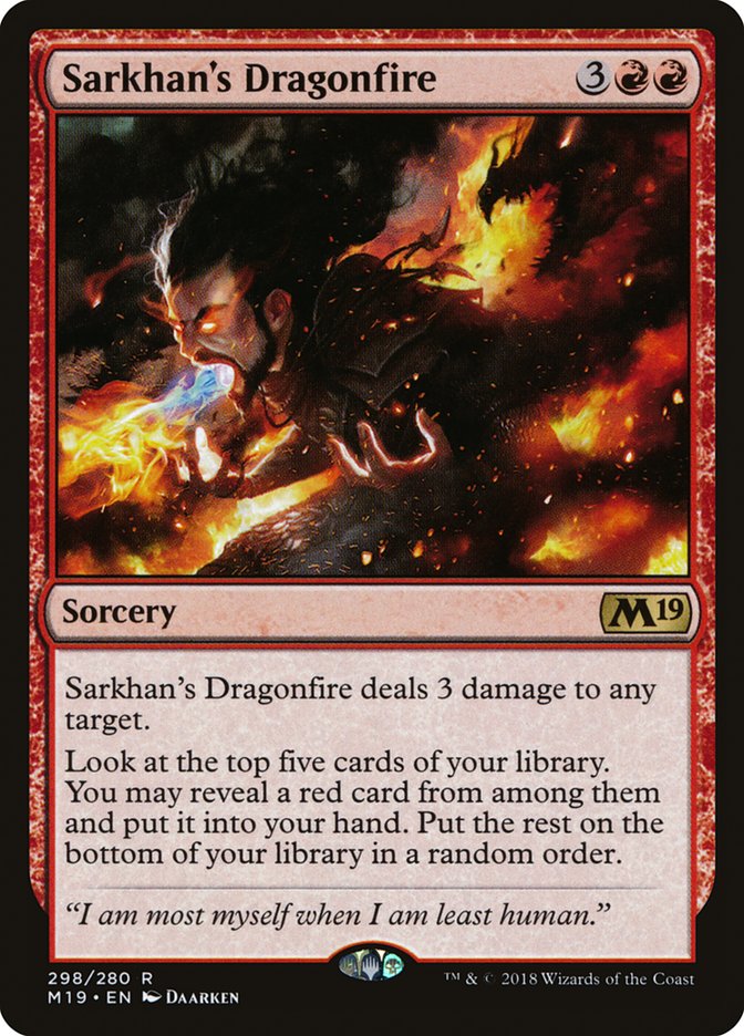 Sarkhan's Dragonfire [Core Set 2019] | Card Merchant Takapuna