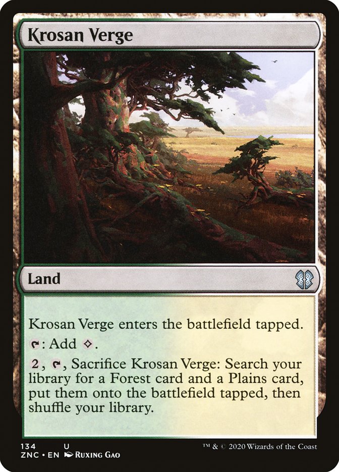 Krosan Verge [Zendikar Rising Commander] | Card Merchant Takapuna