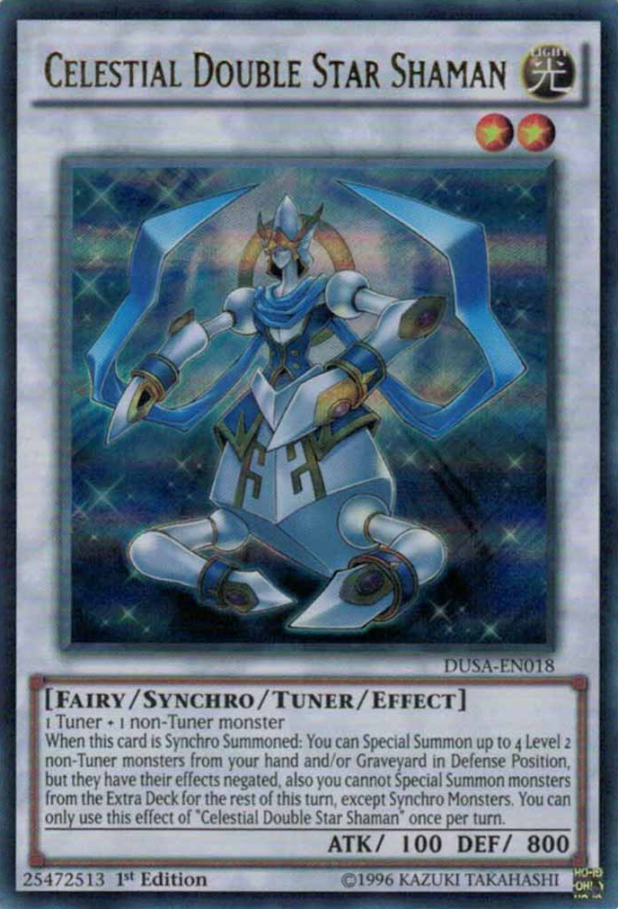 Celestial Double Star Shaman [DUSA-EN018] Ultra Rare | Card Merchant Takapuna