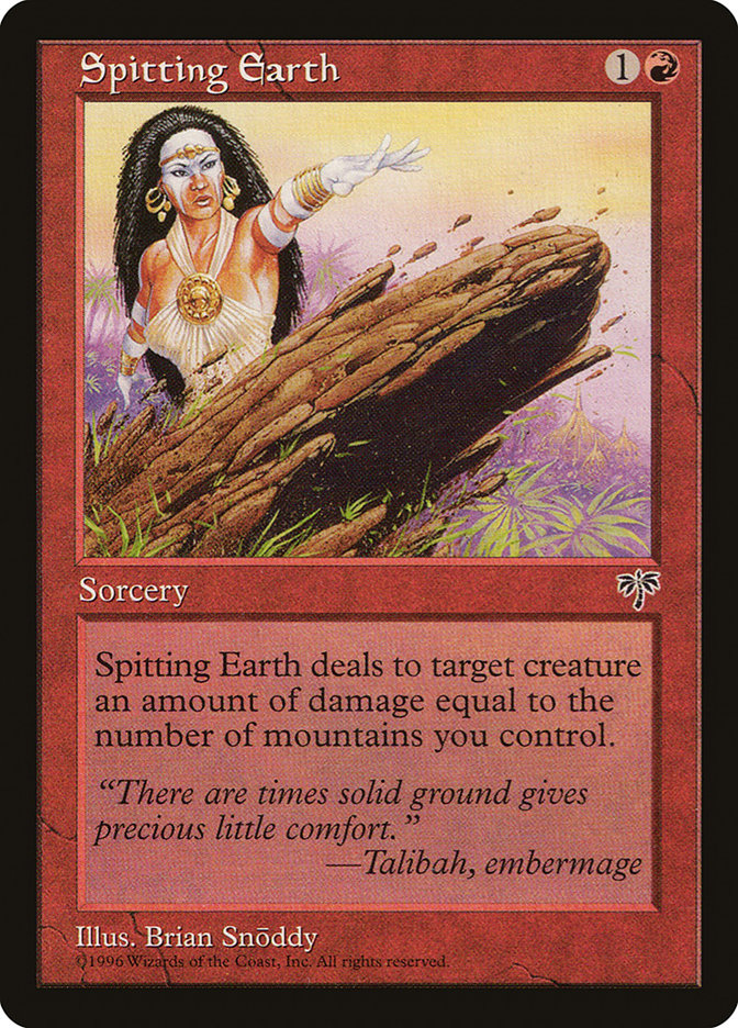 Spitting Earth [Mirage] | Card Merchant Takapuna