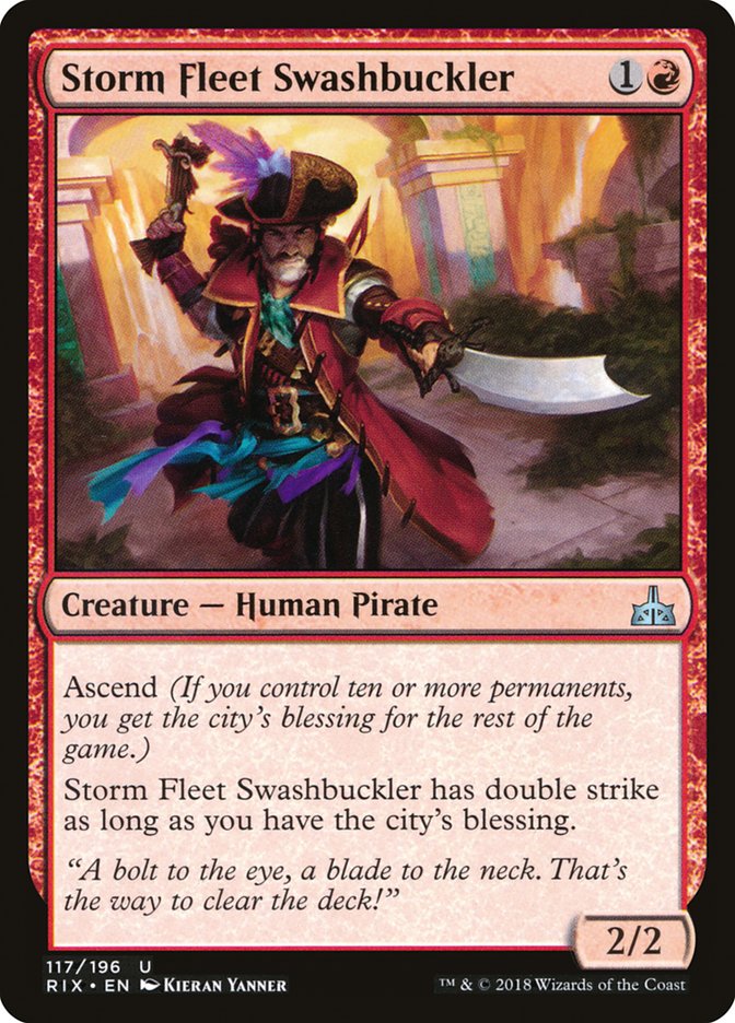 Storm Fleet Swashbuckler [Rivals of Ixalan] | Card Merchant Takapuna