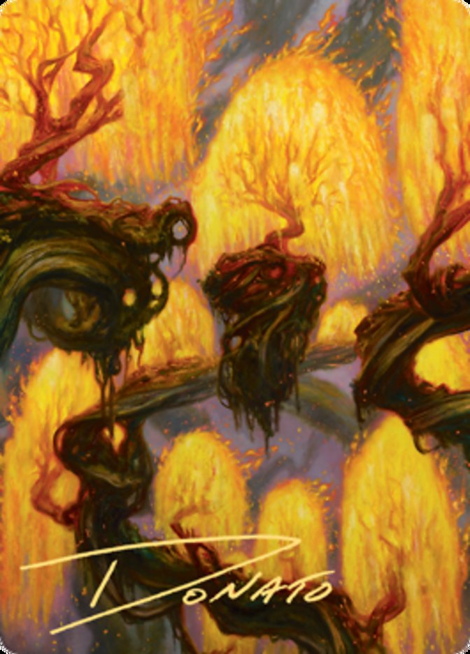 Grove of the Burnwillows Art Card (Gold-Stamped Signature) [Zendikar Rising Art Series] | Card Merchant Takapuna