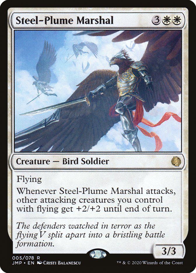 Steel-Plume Marshal [Jumpstart] | Card Merchant Takapuna