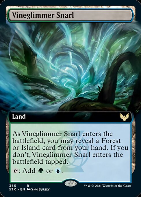 Vineglimmer Snarl (Extended Art) [Strixhaven: School of Mages] | Card Merchant Takapuna