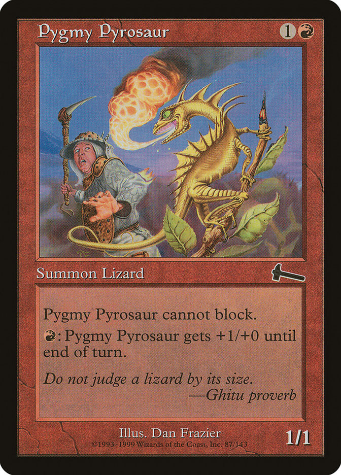 Pygmy Pyrosaur [Urza's Legacy] | Card Merchant Takapuna