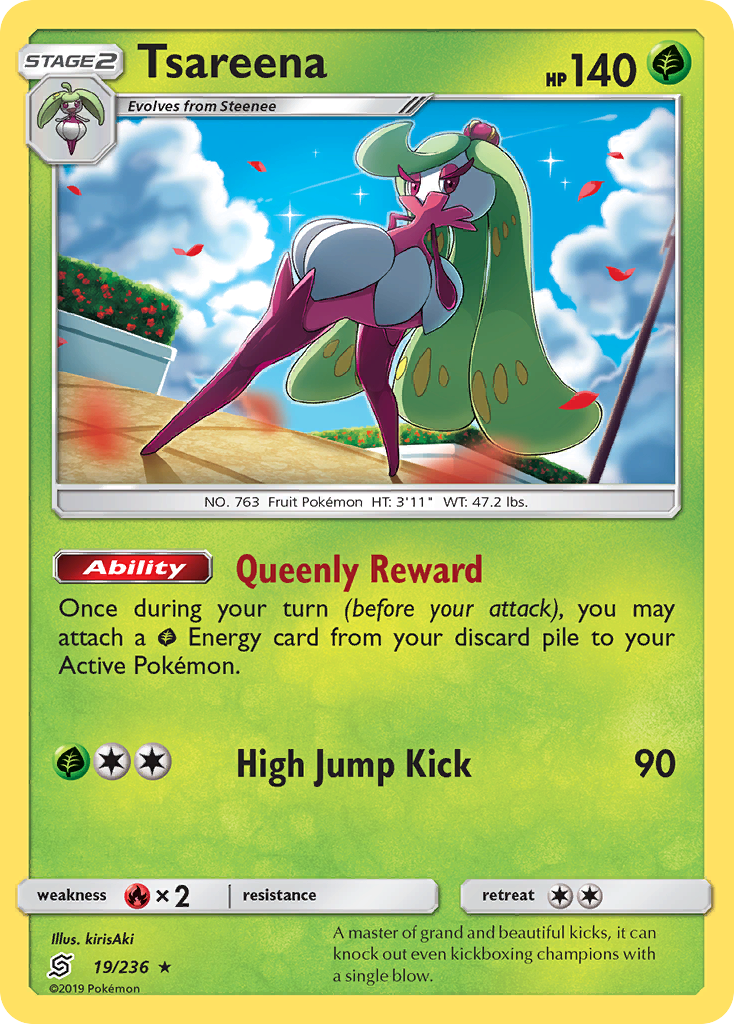 Tsareena (19/236) [Sun & Moon: Unified Minds] | Card Merchant Takapuna